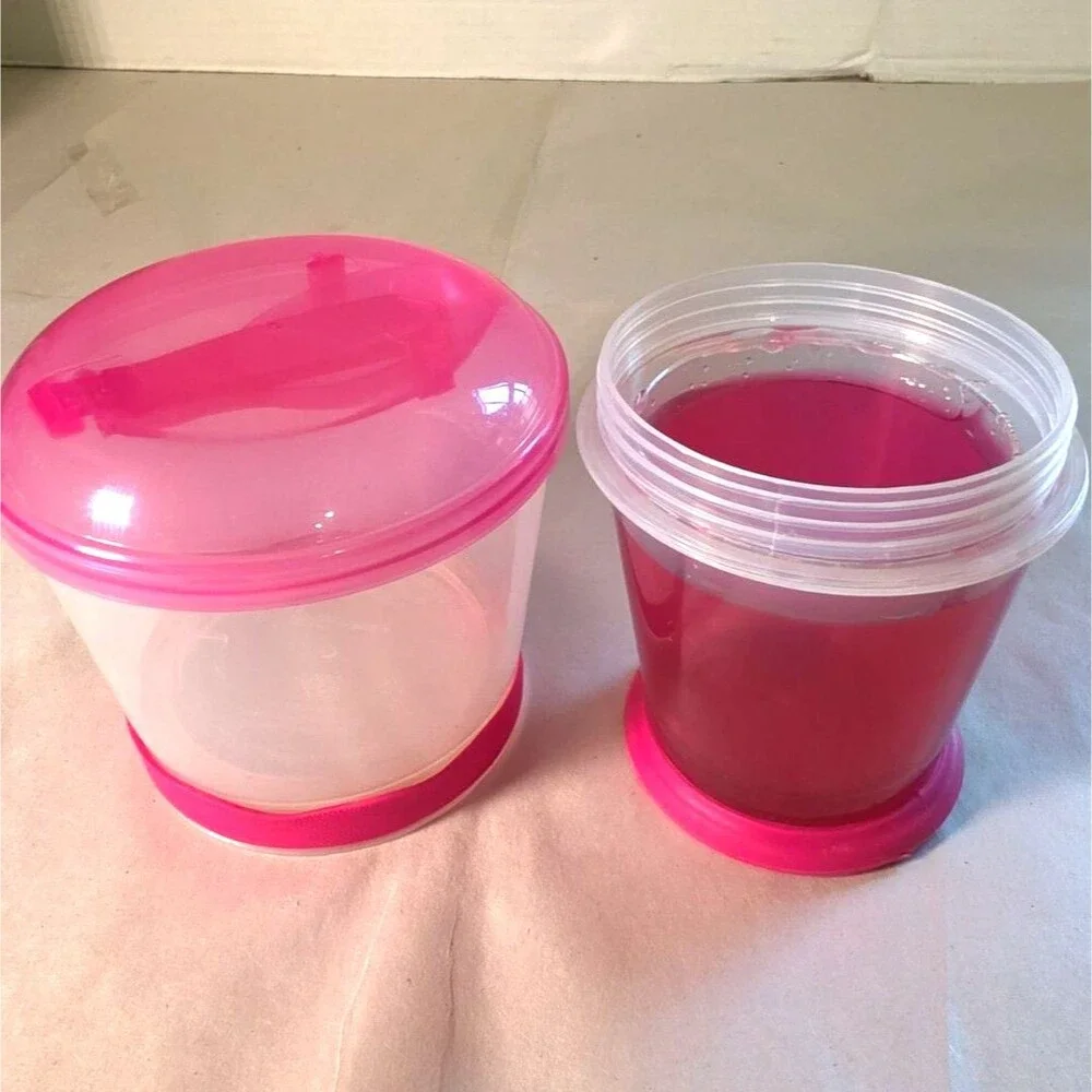 Cereal On The Go Cup Container Breakfast Drink Milk Cups Portable Yogurt Pink